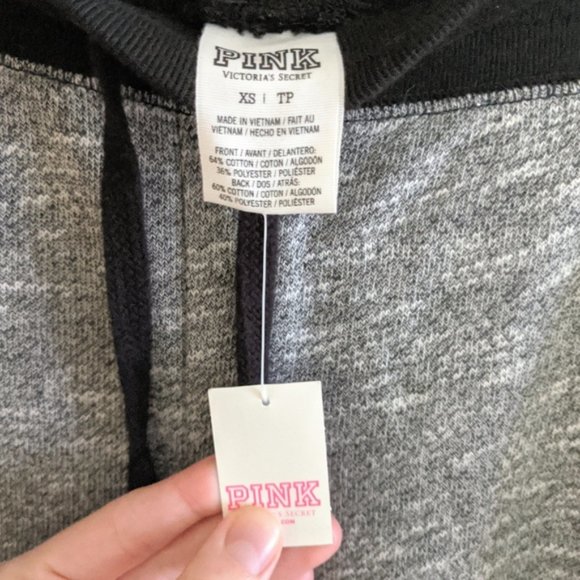 NWT PINK Victoria's Secret Women's Collegiate Duotone Sweatpants Jogger Size XS - Picture 4 of 5